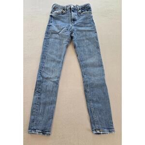 Zara Jeans Womens Size 4 Blue Stretch High Rise Skinny Pockets Casual Denim